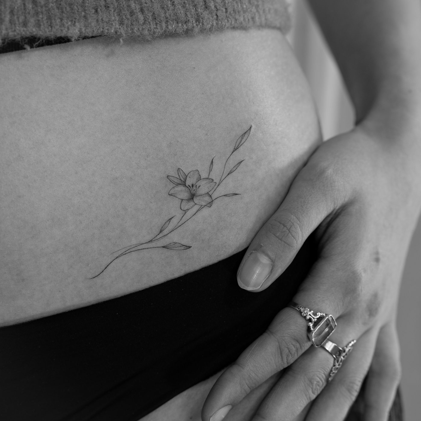 Fine line tattoo Zurich